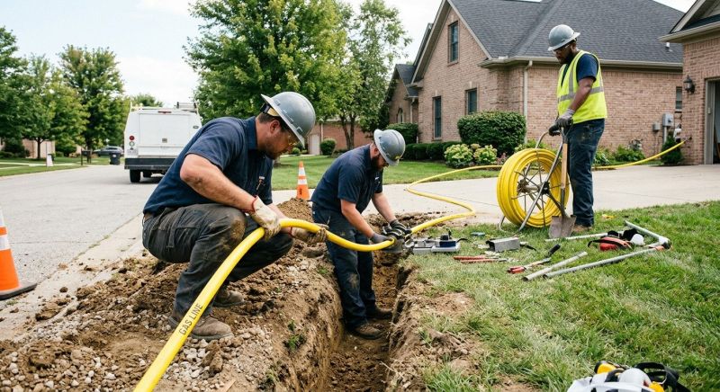 Gas Line Installation in Fredericksburg, VA